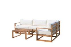 OUTFLEXX Ecklounge, Hellgrau, FSC-Akazienholz/Textil, Für 5 Personen, Inkl. Tisch Und Polster -Gartenladen 30791 03.jpg