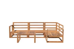 OUTFLEXX Ecklounge, Hellgrau, FSC-Akazienholz/Textil, Für 5 Personen, Inkl. Tisch Und Polster -Gartenladen 30791 08.jpg