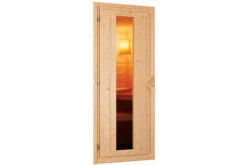 KARIBU Norin Sauna, Naturbelassen, Fichte, 151 X 151 X 198 Cm, Fronteinstieg, Energiespartür Mit Ofen 4,5 KW Ext. Strg. Easy -Gartenladen 30907 2 03.jpg