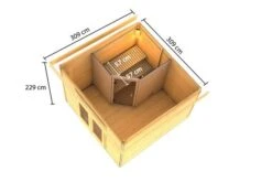 KARIBU Mainburg 1 Saunahaus, Terragrau, Fichte, 309x309x229 Cm, SET 1 Mit Doppelflügeltür, Vorraum Und 9 KW Ofen -Gartenladen 31317 5 05.jpg