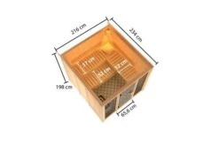 KARIBU Askja Sauna, Naturbelassen, Fichte, 216x234x198 Cm, Inkl. Fronteinstieg, Ganzglastür Und 9 KW Bio-Ofen Ext. Strg. 18 KARIBU Askja Sauna, Naturbelassen, Fichte, 216x234x198 Cm, Inkl. Fronteinstieg, Ganzglastür Und 9 KW Bio-Ofen Ext. Strg. -Gartenladen 31334 4 05.jpg