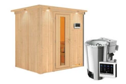 KARIBU Benin Energiespar-Sauna, Naturbelassen, Fichte, 210x165x202 Cm, Mit Kranz Und 3,6 KW Bio-Ofen Ext. Steuerung -Gartenladen 31390 4 03.jpg