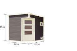 KARIBU Pelle Saunahaus, Terragrau, Fichte, 231x231x227 Cm, Mit 9 KW Bio-Ofen Ext. Steuerung 20 KARIBU Pelle Saunahaus, Terragrau, Fichte, 231x231x227 Cm, Mit 9 KW Bio-Ofen Ext. Steuerung -Gartenladen 31396 6 05.jpg