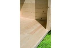 KARIBU Skrollan 2 Saunahaus, Terragrau, Fichte, 336x231x227 Cm, Moderne Tür & Holzofen Inkl. Schornstein -Gartenladen 31399 6 15.jpg