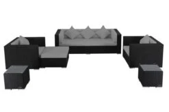 OUTFLEXX Loungemöbel-Set, Schwarz, Polyrattan, Für 6 Personen, Wasserfeste Kissenbox -Gartenladen 3 1302 BOX A.jpg
