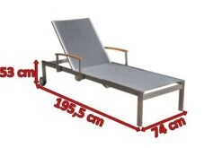 OUTFLEXX Rollliege, Silber, Edelstahl/Textilene, Mit Gasfeder, 195,5x74x35cm -Gartenladen 3 13504.jpg