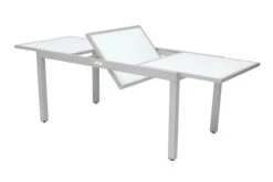 VILLANA Esstischgarnitur, Silber/schwarz, Alu/Textil, Tisch 160/220 Cm, 8 Stapelstühle -Gartenladen 3 13875.jpg