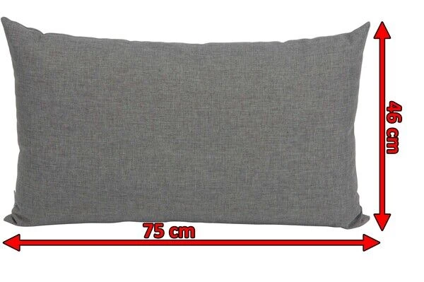 STERN Holly Rückenkissen Zu Bank/Liege, Grau Meliert, Textil, 75x46x30 Cm 4 STERN Holly Rückenkissen Zu Bank/Liege, Grau Meliert, Textil, 75x46x30 Cm – Bild 3