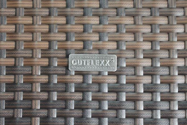 OUTFLEXX Loungemöbel-Set, 5 Pers, Braun Marmoriert, Polyrattan, Wasserfeste Kissenbox, Inkl. Beistelltisch 5 OUTFLEXX Loungemöbel-Set, 5 Pers, Braun Marmoriert, Polyrattan, Wasserfeste Kissenbox, Inkl. Beistelltisch – Bild 3
