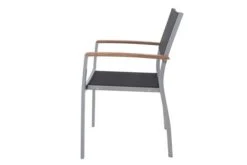 VILLANA Stapelsessel, Silber/schwarz, Alu/Textilene, 57 X 56 X 84 Cm, FSC Akazienholz Armlehnen -Gartenladen 3 16455.jpg