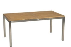 STERN Cardiff Esstischgarnitur, Taupe/grau, Edelstahl/Textil, 162/220 X 90 Cm, 6 Pers., FSC-Teakholz 11 STERN Cardiff Esstischgarnitur, Taupe/grau, Edelstahl/Textil, 162/220 X 90 Cm, 6 Pers., FSC-Teakholz -Gartenladen 3 16511.jpg