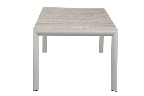 SIENA GARDEN Silva Diningtisch, Weiß/washed Grey, Alu/Keramik, 220x100cm 5 SIENA GARDEN Silva Diningtisch, Weiß/washed Grey, Alu/Keramik, 220x100cm – Bild 3