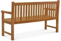 OUTFLEXX Ontario 3-Sitzer Gartenbank, Natur, Teakholz, 150x62x92cm, Fein Geschliffen -Gartenladen 3 18309.jpg