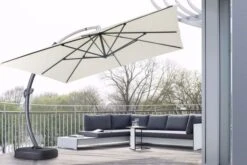 OUTFLEXX Luxus Ampelschirm, Anthrazit/creme, Edelstahl/Aluminium, 350x350cm, Inkl. Schirmständer Und Schutzhülle 19 OUTFLEXX Luxus Ampelschirm, Anthrazit/creme, Edelstahl/Aluminium, 350x350cm, Inkl. Schirmständer Und Schutzhülle -Gartenladen 3 18351.jpg