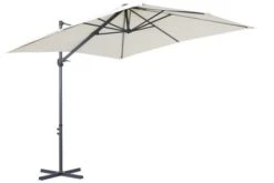 OUTFLEXX Ampelschirm, Anthrazit/creme, Pulverbesch. Aluminium, 250x250cm, Inkl. Plattenständer -Gartenladen 3 18353.jpg