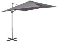 OUTFLEXX Ampelschirm, Anthrazit, Pulverbesch. Aluminium, 250x250cm, Inkl. Plattenständer 14 OUTFLEXX Ampelschirm, Anthrazit, Pulverbesch. Aluminium, 250x250cm, Inkl. Plattenständer -Gartenladen 3 18354.jpg