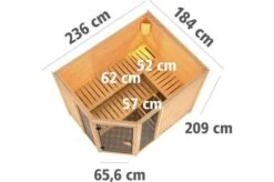 KARIBU Massivholzsauna Sinai 3, Fichtenholz 40mm, Eckeinstieg, Ca. 2m² -Gartenladen 3 18443 4.jpg