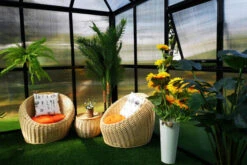 OUTFLEXX Gewächshaus, Schwarz, Alu/Polycarbonat, 295x295x270 Cm, Pulverbeschichtet 14 OUTFLEXX Gewächshaus, Schwarz, Alu/Polycarbonat, 295x295x270 Cm, Pulverbeschichtet -Gartenladen 3 20086.jpg