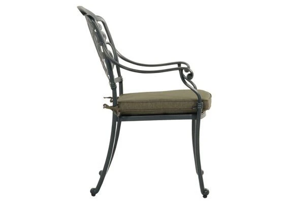 HARTMAN Amalfi Diningsessel, Dunkelgrün, Alu-Guss, Inkl. Polster 5 HARTMAN Amalfi Diningsessel, Dunkelgrün, Alu-Guss, Inkl. Polster – Bild 3