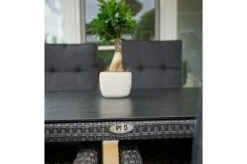 Ploß Rocking Dining Tisch, Grau/braun-meliert, Polyrattan, 170 X 90 Cm, Glasplatte In Steinoptik -Gartenladen 3 20157.jpg