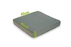 OUTFLEXX Sitzkissen, Grau, Olefin, 45x45x5cm, Für Anok Sessel 20302, Waschbar -Gartenladen 3 20303.jpg