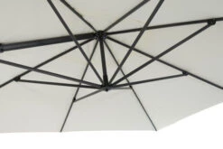 OUTFLEXX Ampelschirm, Anthrazit/creme, Alu/Polyester, 350x350cm, Inkl. Plattenständer 12 OUTFLEXX Ampelschirm, Anthrazit/creme, Alu/Polyester, 350x350cm, Inkl. Plattenständer -Gartenladen 3 20362.jpg