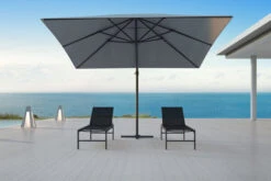 OUTFLEXX Ampelschirm, Anthrazit/grau, Alu/Polyester, 350x350cm, Inkl. Plattenständer -Gartenladen 3 20363.jpg