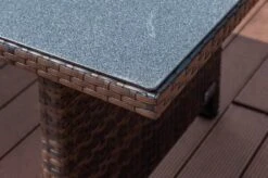 OUTFLEXX Dining Tisch, Braun Marmoriert, Polyrattan, 220 X 100 Cm, Tischplatte Spraystone, 6mm -Gartenladen 3 20663.jpg