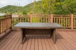 OUTFLEXX Dining Tisch, Hellbraun, Polyrattan, 200 X 95 Cm, Tischplatte Spraystone, 6mm -Gartenladen 3 20676.jpg