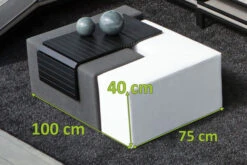 OUTFLEXX Jigsaw Loungetisch, Natte White/sooty, Alu/Sunbrella, 150 X 100 X 42 Cm, Individuell Aufstellbar, Verschiedene Stellmöglichkeiten -Gartenladen 3 20807.jpg