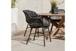 HARTMAN Provence / Cecilia Sitzgruppe, Light Grey/schwarz, Alu/Teakholz/Polyrattan, 5 Diningsessel, Ø150cm, Inkl. Granitinlay 15 HARTMAN Provence / Cecilia Sitzgruppe, Light Grey/schwarz, Alu/Teakholz/Polyrattan, 5 Diningsessel, Ø150cm, Inkl. Granitinlay -Gartenladen 3 21407.jpg