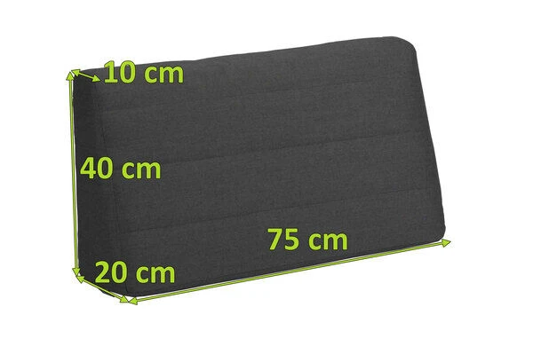 STERN Holly/New Holly Rückenkissen, Schiefergrau, Textil, 75x40 Cm, Bezug Waschbar 5 STERN Holly/New Holly Rückenkissen, Schiefergrau, Textil, 75x40 Cm, Bezug Waschbar – Bild 3