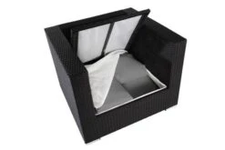 OUTFLEXX Sessel, Schwarz, Polyrattan, Inkl. Polster Und Kissen, Wasserfeste Kissenbox -Gartenladen 3 2392 7 BOX.jpg