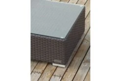 OUTFLEXX Kaffeetisch, Braun, Polyrattan, 95x65cm, Inkl. Glasplatte -Gartenladen 3 2393 9.jpg