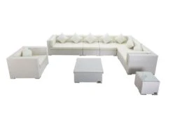 OUTFLEXX Loungemöbel-Set, Weiß, Polyrattan, Für 8 Personen, Inkl. Loungetisch, Wasserfeste Kissenbox -Gartenladen 3 2510 BOX D.jpg