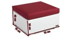 OUTFLEXX Beistelltisch/Hocker, Weiß, Polyrattan, Inkl. Glasplatte Und Polster 8 OUTFLEXX Beistelltisch/Hocker, Weiß, Polyrattan, Inkl. Glasplatte Und Polster -Gartenladen 3 2511 8.jpg