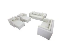 OUTFLEXX Loungemöbel-Set, Weiß, Polyrattan, Für 9 Personen, Wasserfeste Kissenbox -Gartenladen 3 7173 BOX A.jpg