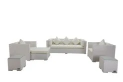 OUTFLEXX Loungemöbel-Set, Weiß, Polyrattan, Für 6 Personen, Wasserfeste Kissenbox 11 OUTFLEXX Loungemöbel-Set, Weiß, Polyrattan, Für 6 Personen, Wasserfeste Kissenbox -Gartenladen 3 7174 BOX A.jpg