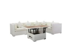 OUTFLEXX Loungemöbel Polyrattan, Weiß, Für 5 Personen, Inkl. Loungetisch, Wasserfeste Kissenbox -Gartenladen 3 7175 BOX D.jpg