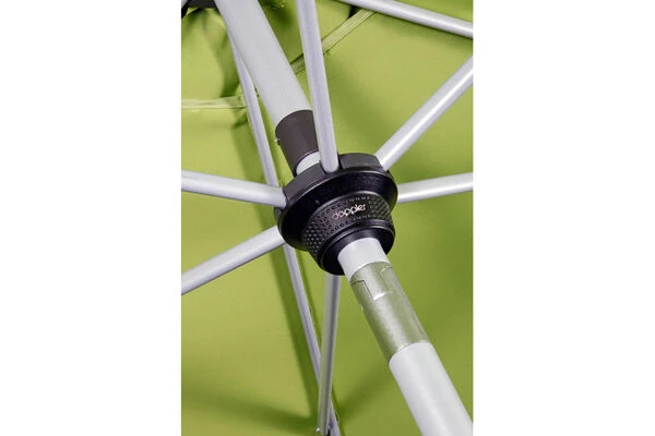 DOPPLER Active Auto Tilt Mittelstockschirm, Terrakotta, Aluminium/Textil, Ø 320 Cm, Mit Kurbel 6 DOPPLER Active Auto Tilt Mittelstockschirm, Terrakotta, Aluminium/Textil, Ø 320 Cm, Mit Kurbel – Bild 4