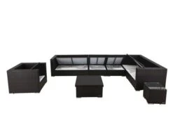 OUTFLEXX Loungemöbel-Set, Braun, Polyrattan, Für 8 Personen, Inkl. Loungetisch, Wasserfeste Kissenbox 16 OUTFLEXX Loungemöbel-Set, Braun, Polyrattan, Für 8 Personen, Inkl. Loungetisch, Wasserfeste Kissenbox -Gartenladen 4 1301 BOX D.jpg
