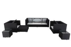 OUTFLEXX Loungemöbel-Set, Schwarz, Polyrattan, Für 6 Personen, Wasserfeste Kissenbox -Gartenladen 4 1302 BOX A.jpg