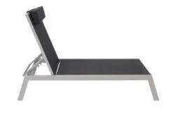 VILLANA Gartenliege, Silber/schwarz, Aluminium/Textil, 198 X 60 X 32 Cm, Verstellbar -Gartenladen 4 13400.jpg