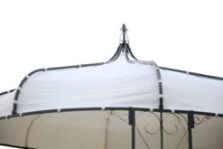 OUTFLEXX Pavillon, Anthrazit/creme, Stahl/Textil, 300 X 300 X 300 Cm -Gartenladen 4 13419.jpg