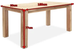 OUTFLEXX Esstisch, Natur, Recyceltes SLVK-Teakholz, Plattenstärke 30 Mm, 180 X 90 X 77 Cm 12 OUTFLEXX Esstisch, Natur, Recyceltes SLVK-Teakholz, Plattenstärke 30 Mm, 180 X 90 X 77 Cm -Gartenladen 4 13422 2.jpg