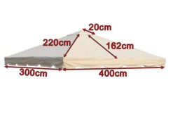 OUTFLEXX Ersatzdach Für Sahara Pavillon, Beige, Polyester, 300 X 400 Cm -Gartenladen 4 13621.jpg