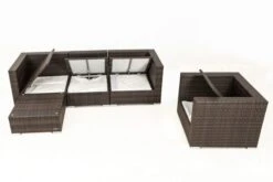OUTFLEXX Loungemöbel-Set, Braun Marmoriert, Polyrattan, 5 Pers, Wasserfeste Kissenbox 15 OUTFLEXX Loungemöbel-Set, Braun Marmoriert, Polyrattan, 5 Pers, Wasserfeste Kissenbox -Gartenladen 4 16065 BOX A.jpg