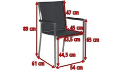 STERN Polaris Stapelsessel, Silbergrau/schwarz, Edelstahl/Textil, 61 X 54 X 89 Cm, Alu Armlehnen -Gartenladen 4 16499.jpg