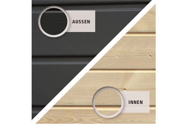 KARIBU Gartenhaus Neuruppin 3, Fichtenholz 28 Mm, Flachdach 6 KARIBU Gartenhaus Neuruppin 3, Fichtenholz 28 Mm, Flachdach – Bild 4