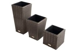 Ploß Rocking Pflanzgefäß, Grau/braun-meliert, Polyrattan, Konisch, 28x28x60 Cm, Kunststoffeinsatz 14 Ploß Rocking Pflanzgefäß, Grau/braun-meliert, Polyrattan, Konisch, 28x28x60 Cm, Kunststoffeinsatz -Gartenladen 4 18199.jpg